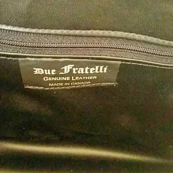 Shiny Snake embossed Leather Due Fratelli Bag - Picture 6 of 8